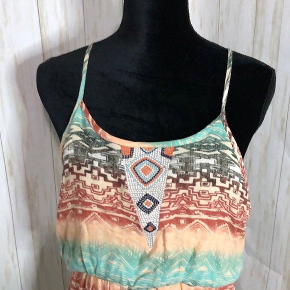 DANBEE multicolor size M spaghetti straps maxi - Picture 4 of 10